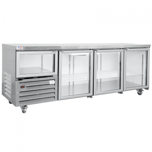 2.5 Glass Door Underbar Fridge 1.2m Cold Dispensing Solutions