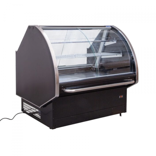 1.3m Curved Glass Pie Warmer